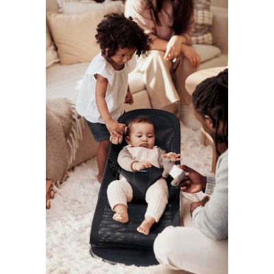 BabyBjörn lehátko Bouncer Bliss Mesh - Black - obrázek