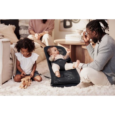 BabyBjörn lehátko Bouncer Bliss Mesh - Black - obrázek