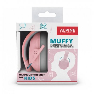 Alpine Muffy Dětská izolační sluchátka - Pink - obrázek