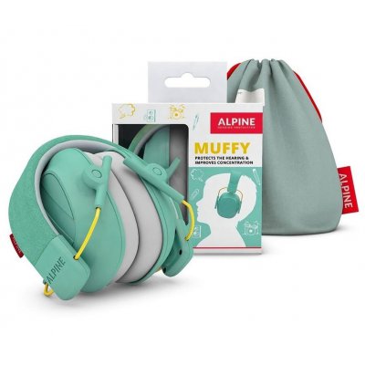 Alpine Muffy Dětská izolační sluchátka - Mint - obrázek