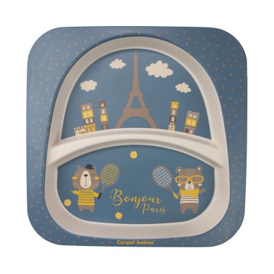 Canpol babies Sada nádobí Bonjour Paris 5 ks - Modrá - obrázek