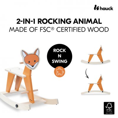 Hauck Rock N Swing Houpací zvířátko 2v1 - Fox - obrázek