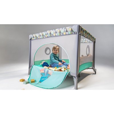 Lionelo Cestovní ohrádka Lene - Grey Stone - obrázek