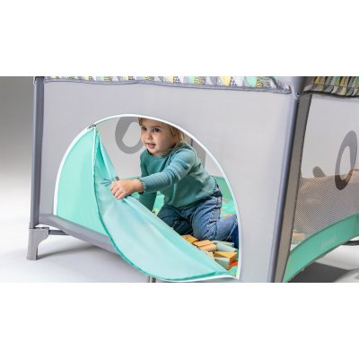 Lionelo Cestovní ohrádka Lene - Grey Stone - obrázek