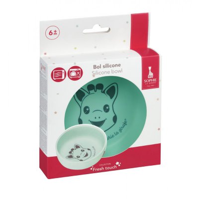 Vulli Silikonová miska Sophie la Girafe - Tyrkysová - obrázek