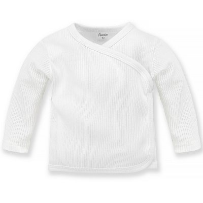 Pinokio Lovely Day Zavinovací kabátek s dlouhým rukávem Rib - White, vel. 68
