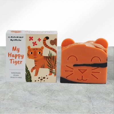 Almara Soap My Little Zoo Přírodní mýdlo pro děti - My Happy Tiger - orbázek