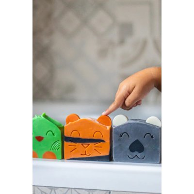 Almara Soap My Little Zoo Přírodní mýdlo pro děti - My Happy Tiger - obrázek