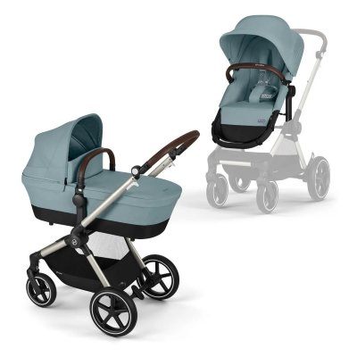 Cybex Gold Eos Lux - Taupe/Sky Blue