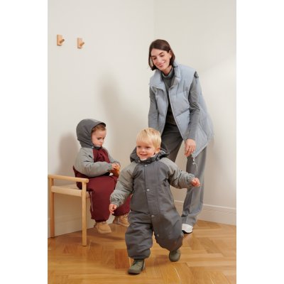Leokid Zimní kombinéza Color Block - Fjord Gray, vel. 12 - 18 měsíců (vel. 80) - obrázek