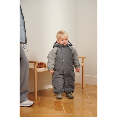Leokid Zimní kombinéza Color Block - Fjord Gray, vel. 12 - 18 měsíců (vel. 80) - obrázek