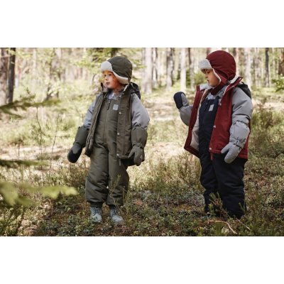 Leokid Rukavice Color Block - Green Scape, vel. 3 - 4 roky - obrázek