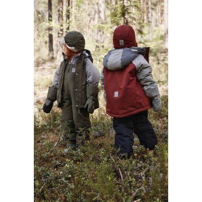 Leokid Zimní čepice Color Block - Redwood, vel. 4 - 6 let - obrázek