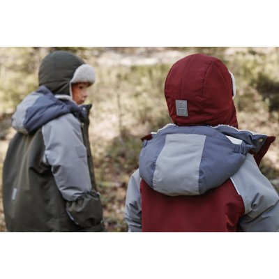 Leokid Zimní čepice Color Block - Green Scape, vel. 3 - 4 roky - obrázek