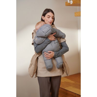 Leokid Baby Overall Eddy - Gray Stellar, vel. 9 - 12 měsíců (vel. 74) - obrázek