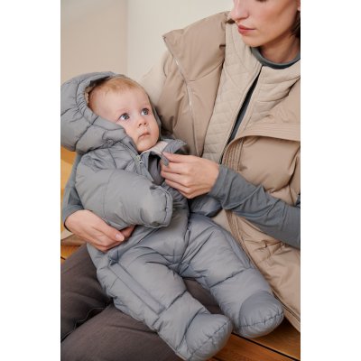 Leokid Baby Overall Eddy - Gray Stellar, vel. 9 - 12 měsíců (vel. 74) - obrázek