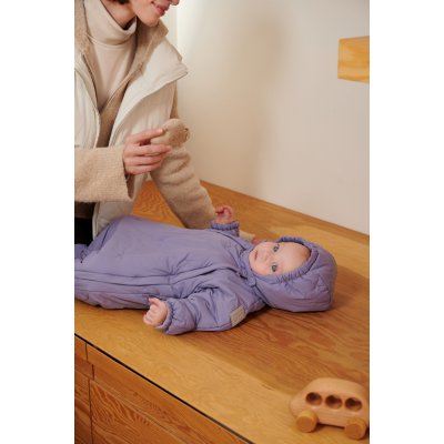 Leokid Baby Overall Lea - Lilac Echo, vel. 0 – 3 měsíce (vel. 56) - obrázek