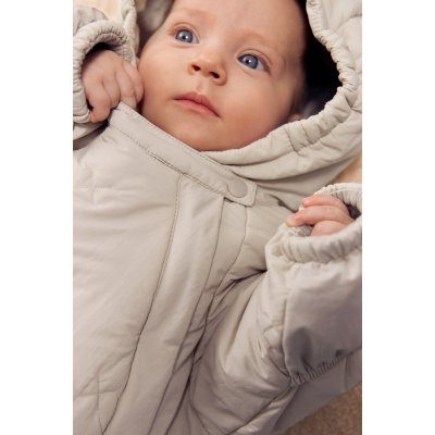 Leokid Baby Overall Lea - Sandy Fog, vel. 0 – 3 měsíce (vel. 56) - obrázek