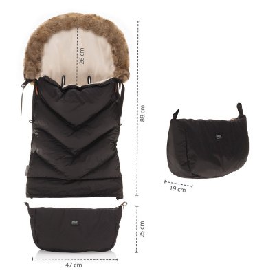 Zopa Zimní fusak Fluffy Combi - Foggy Grey - obrázek