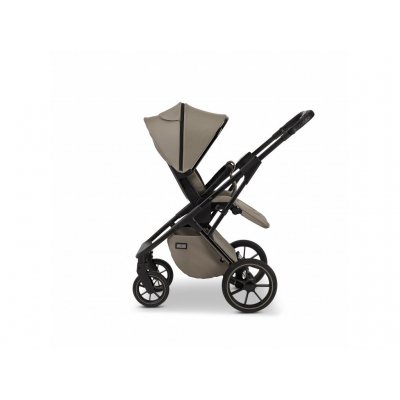 Moon kočárek Piú Extra - Black Chrome/Mud - obrázek