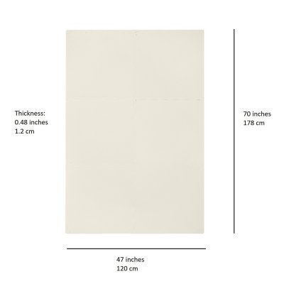 3 Sprouts Pěnová hrací podložka - Cream - obrázek