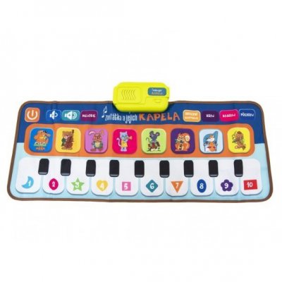 Teddies Elektronická hrací podložka Piano - Zvířátka a jejich kapela
