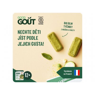 Good Gout BIO BLW Tyčinky hrášku a cukety 120 g - obrázek