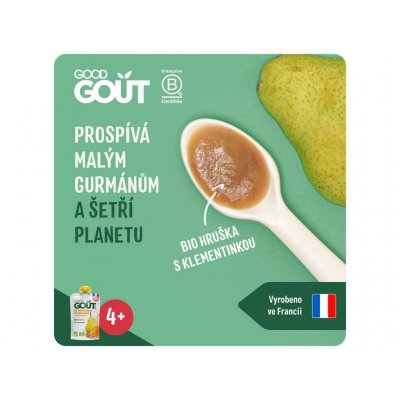 Good Gout BIO hruška s  klementinkou - Kapsička 120 g - obrázek