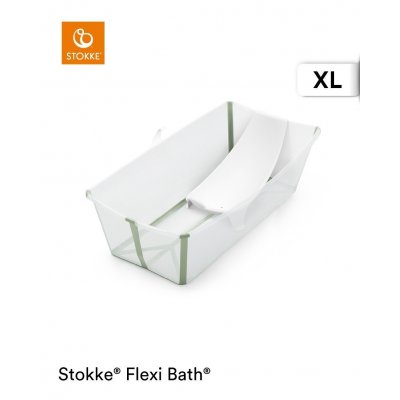 Stokke Flexi Bath Vanička X-Large Transparent Green + DÁREK Novorozenecké lehátko - obrázek