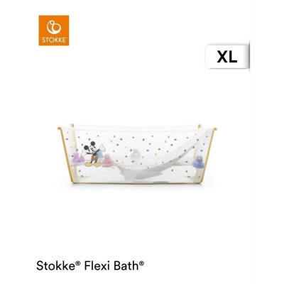 Stokke Flexi Bath Vanička X-Large Mickey Celebration + Lehátko - obrázek
