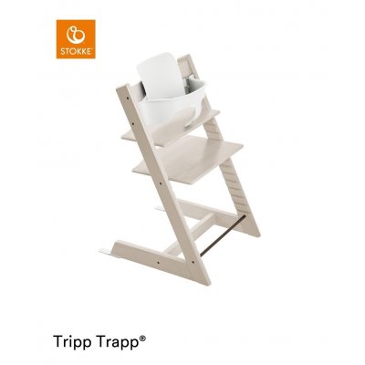 Stokke Tripp Trapp Židlička + DÁREK Baby Set Whitewash - obrázek