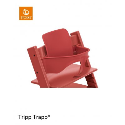 Stokke Tripp Trapp Židlička + DÁREK Baby Set Warm Red - obrázek