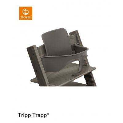 Stokke Tripp Trapp Židlička + DÁREK Baby Set Hazy Grey - obrázek