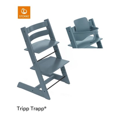 Stokke Tripp Trapp Židlička + DÁREK Baby Set Fjord Blue