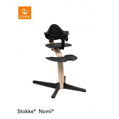 Stokke Nomi Židlička + Baby Set Natural Black - obrázek