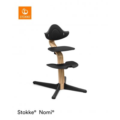 Stokke Nomi Židlička + Baby Set Oak Black - obrázek