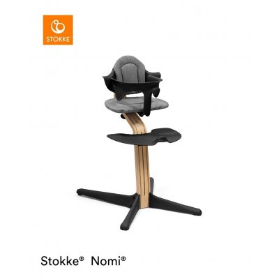 Stokke Nomi Židlička + Baby Set Oak Black - obrázek
