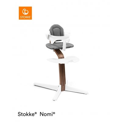 Stokke Nomi Židlička + Baby Set Walnut White - obrázek