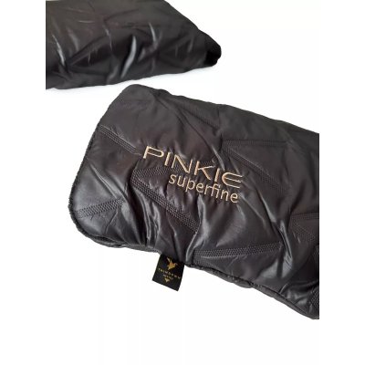 Pinkie Péřové rukavice na kočárek - Superfine Vee Black - obrázek