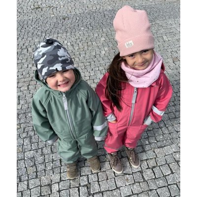 Pinkie Softshellová kombinéza - Green/Grey, vel. 98 - 104 - obrázek