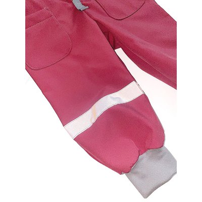 Pinkie Softshellová kombinéza - Pink/Grey, vel. 98 - 104 - obrázek