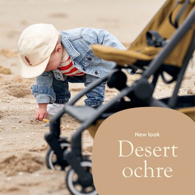 Joolz Aer+ Cenově zvýhodněný set Golfky Desert Ochre + DÁREK Přední madlo a držák na nápoje - obrázek