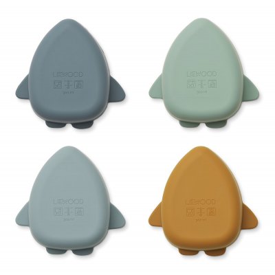 Liewood Iggy Silikonové misky 4 ks - Space Blue Multi Mix - obrázek