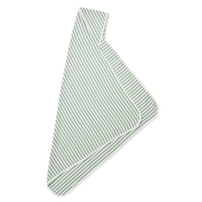 Liewood Caro Kojenecká osuška s kapucí Stripes - Peppermint/White - obrázek