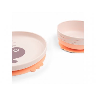 Done by Deer Foodie Jídelní set Wally - Růžový - obrázek