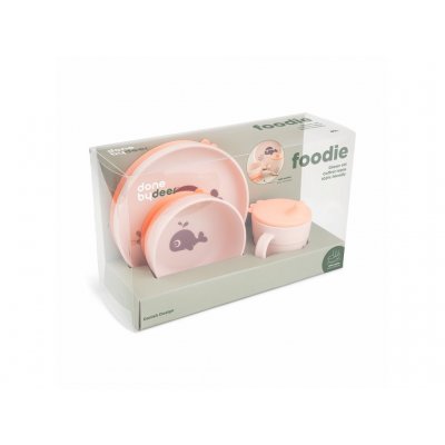 Done by Deer Foodie Jídelní set Wally - Růžový - obrázek