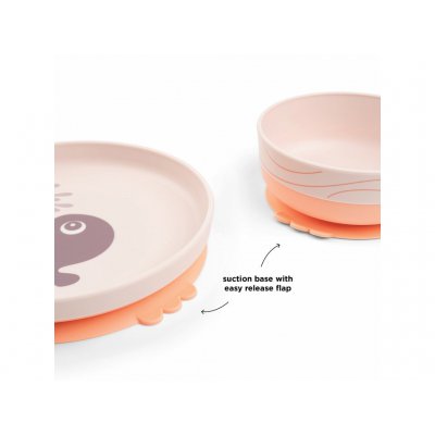 Done by Deer Foodie Jídelní set Wally - Růžový - obrázek