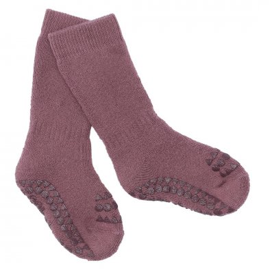 GoBabyGo Protiskluzové ponožky - Misty Plum, vel. 1 - 2 roky