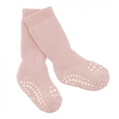 GoBabyGo Protiskluzové ponožky - Soft Pink, vel. 6 - 12 měsíců