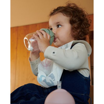 Mininor Lahev s brčkem Tritan 220 ml - Willow Green - obrázek